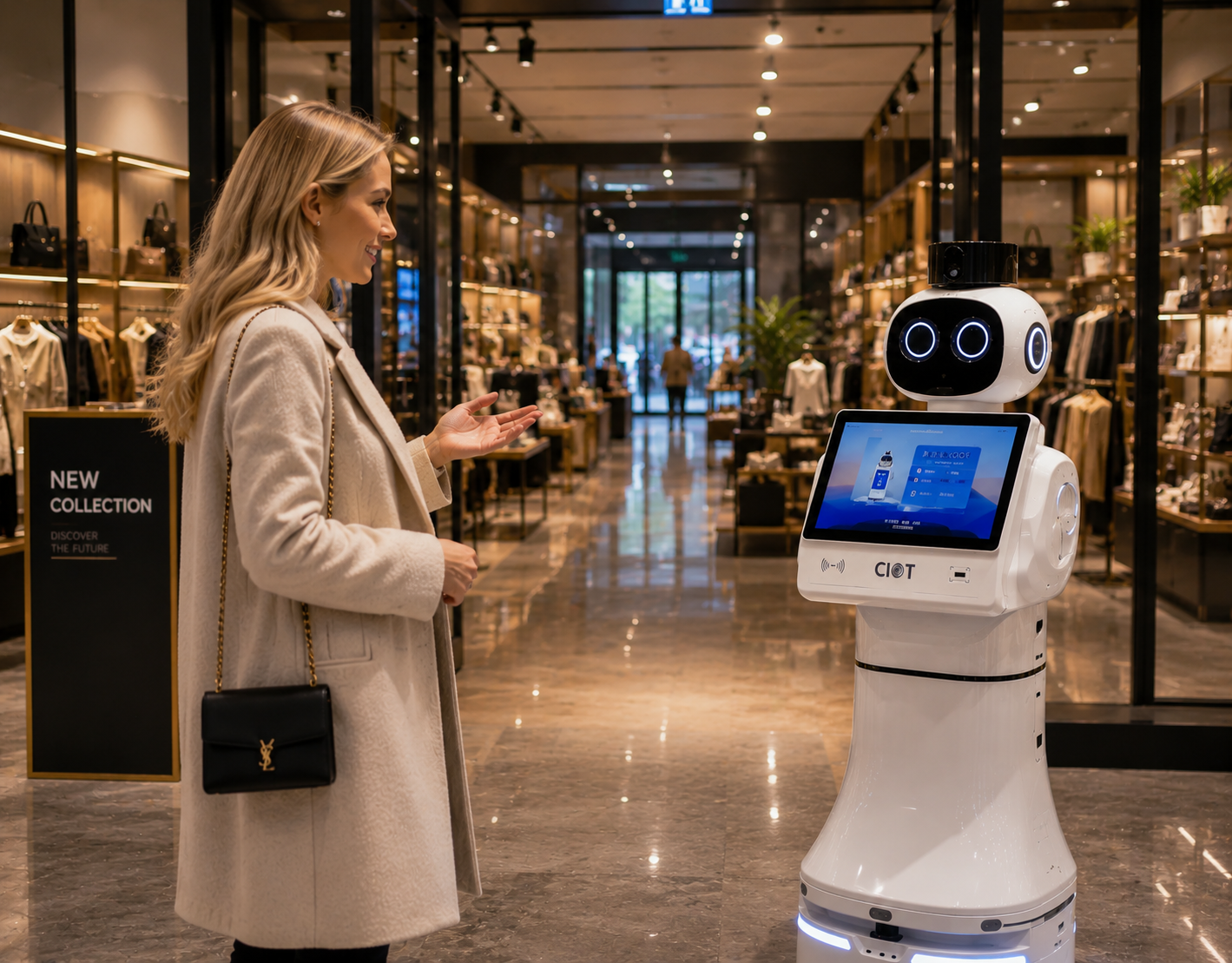 Robotë për stok dhe prezantim